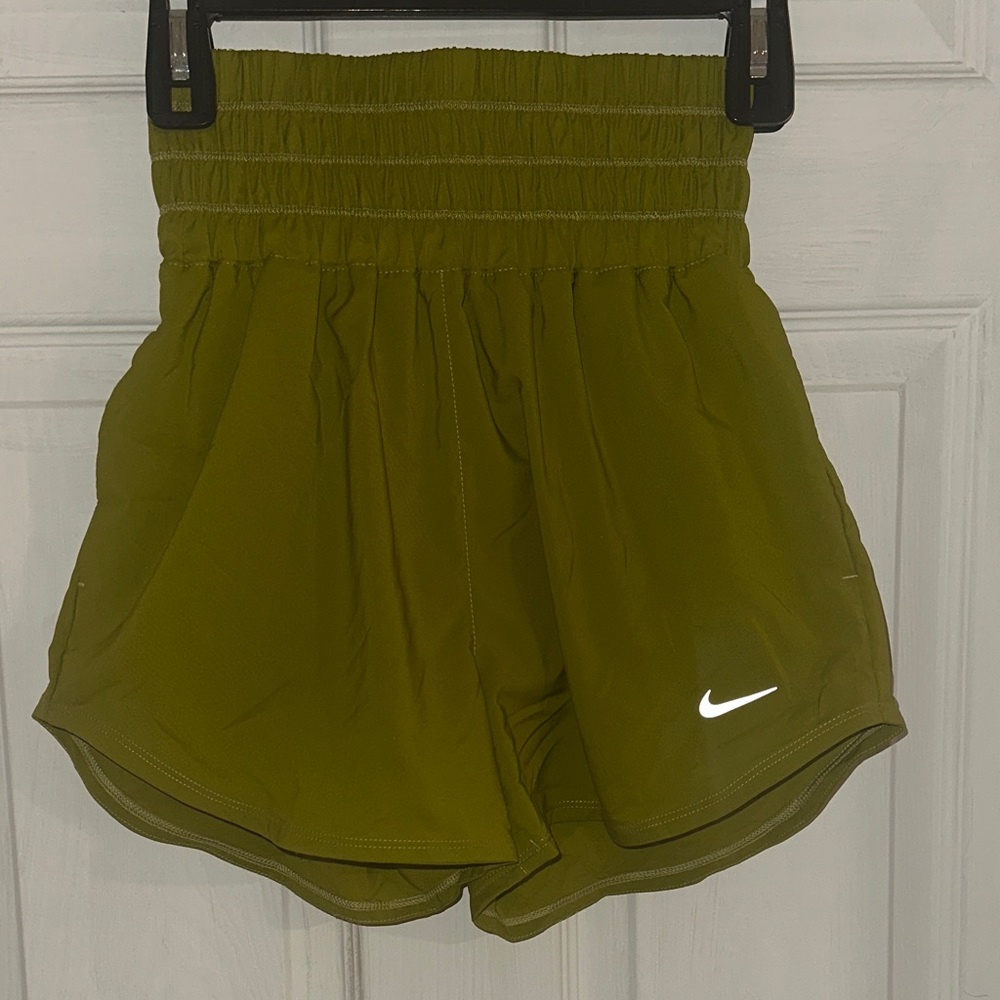 Nike Women's Athletic Shorts in Olive